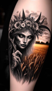 slowianskie-symbole-ognia-realism-color-precision-for-neck – tattoo design ideas free ai generated – Gallery: slavic-mythology-inkby-ai