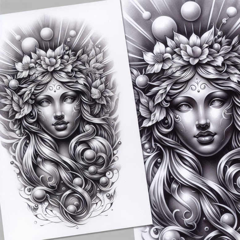 slowianskie-bostwa-ziemi-neotraditional-textured-shading-for-ribs – tattoo design ideas free ai generated – Gallery: slavic-mythology-inkby-ai
