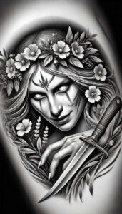 slowianskie-duchy-surrealism-transcendent-for-full-back – tattoo design ideas free ai generated – Gallery: slavic-mythology-inkby-ai