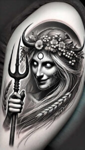slowianskie-symbole-wody-realism-detail-accuracy-for-knee – tattoo design ideas free ai generated – Gallery: slavic-mythology-inkby-ai