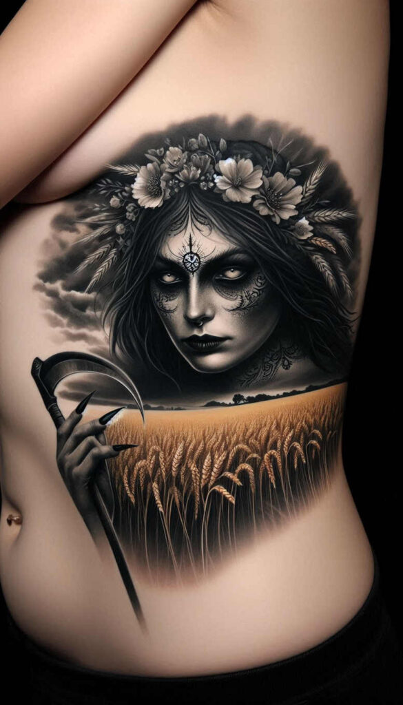 slowianskie-symbole-ognia-neotraditional-enhanced-shading-for-behind-ear – tattoo design ideas free ai generated – Gallery: slavic-mythology-inkby-ai