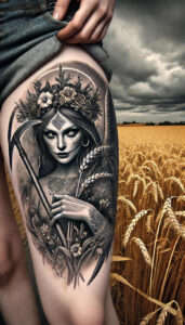 slowianskie-symbole-przemiany-surrealism-impossible-forms-for-inner-arm – tattoo design ideas free ai generated – Gallery: slavic-mythology-inkby-ai