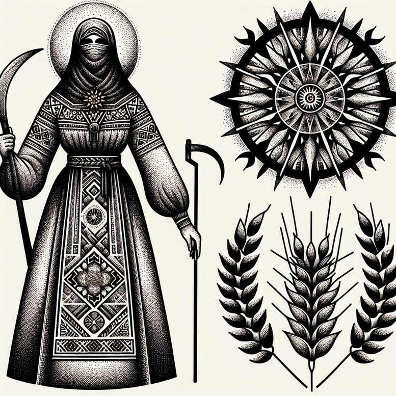 slowianskie-opowiesci-surrealism-ambiguous-space-for-sternum – tattoo design ideas free ai generated – Gallery: slavic-mythology-inkby-ai