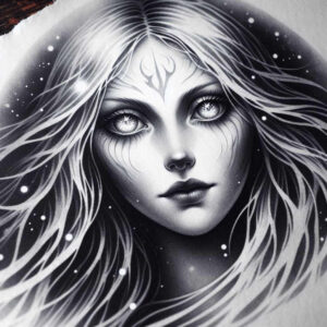 slavic-mythology tattoo design ideas refined color palette evil grin shows endurance