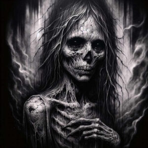 slavic-mythology tattoo design ideas Realism refined lines haunting for shoulder blade