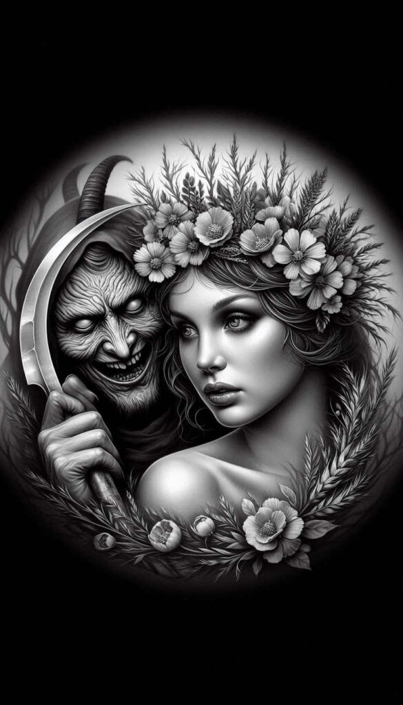 slavic-mythology tattoo design ideas Realism precise anatomy phantom for forearm
