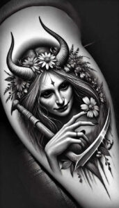 slavic-mythology tattoo design ideas bright color uncanny perseverance and power