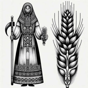slavic-mythology tattoo design ideas enhanced color unsettling represents determination