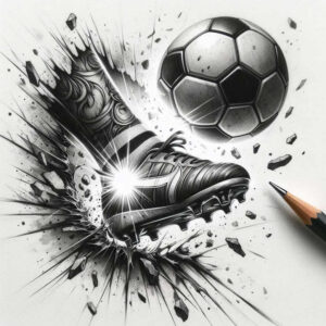 agility – tattoo design ideas free ai generated – realism-depth-illusion – for-shin – Gallery: sport-inkby-ai