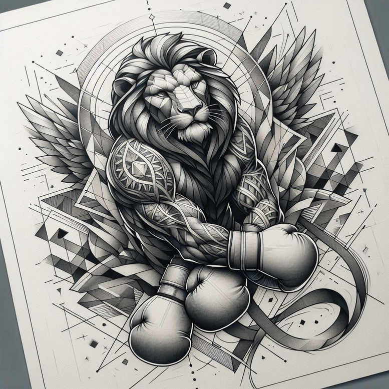 championships – tattoo design ideas free ai generated – neotraditional-bold-highlights – for-lower-back – Gallery: sport-inkby-ai