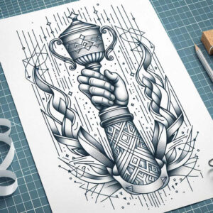 championships – tattoo design ideas free ai generated – realism-depth-perception – for-heel – Gallery: sport-inkby-ai