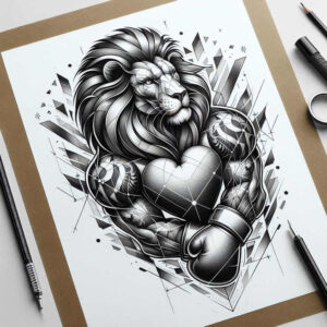 competition – tattoo design ideas free ai generated – neotraditional-refined-lines – for-full-back – Gallery: sport-inkby-ai