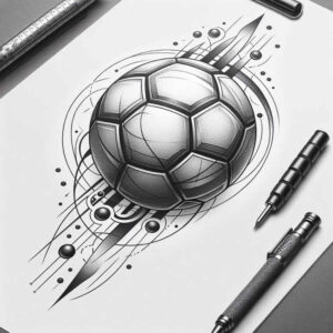 coordination – tattoo design ideas free ai generated – realism-illustrative-style – for-temple – Gallery: sport-inkby-ai