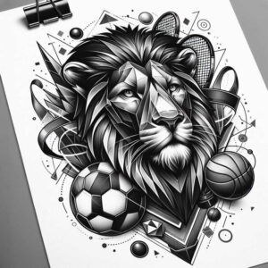 functional-training – tattoo design ideas free ai generated – neotraditional-textured-fills – for-hand – Gallery: sport-inkby-ai