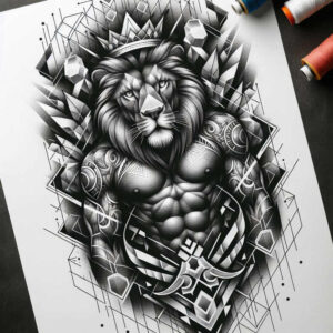 individual-sports – tattoo design ideas free ai generated – realism-real-shadows – for-abdomen – Gallery: sport-inkby-ai