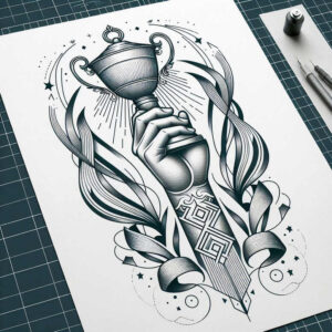 mental-training – tattoo design ideas free ai generated – surrealism-phantasmagoria – for-back-shoulder – Gallery: sport-inkby-ai