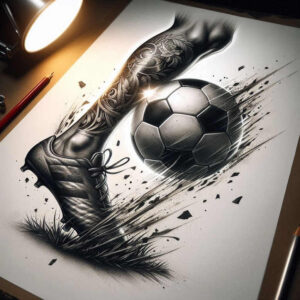 motivation – tattoo design ideas free ai generated – realism-high-definition – for-behind-ear – Gallery: sport-inkby-ai
