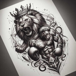 olympic-sport – tattoo design ideas free ai generated – neotraditional-rich-shading – for-lower-leg – Gallery: sport-inkby-ai