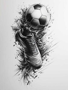 professional-sport – tattoo design ideas free ai generated – realism-ink-precision – for-shoulder-blade – Gallery: sport-inkby-ai
