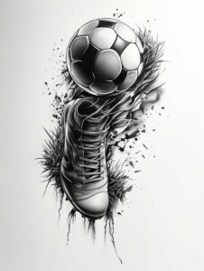 sport-and-health – tattoo design ideas free ai generated – neotraditional-artful-color – for-back-of-neck – Gallery: sport-inkby-ai