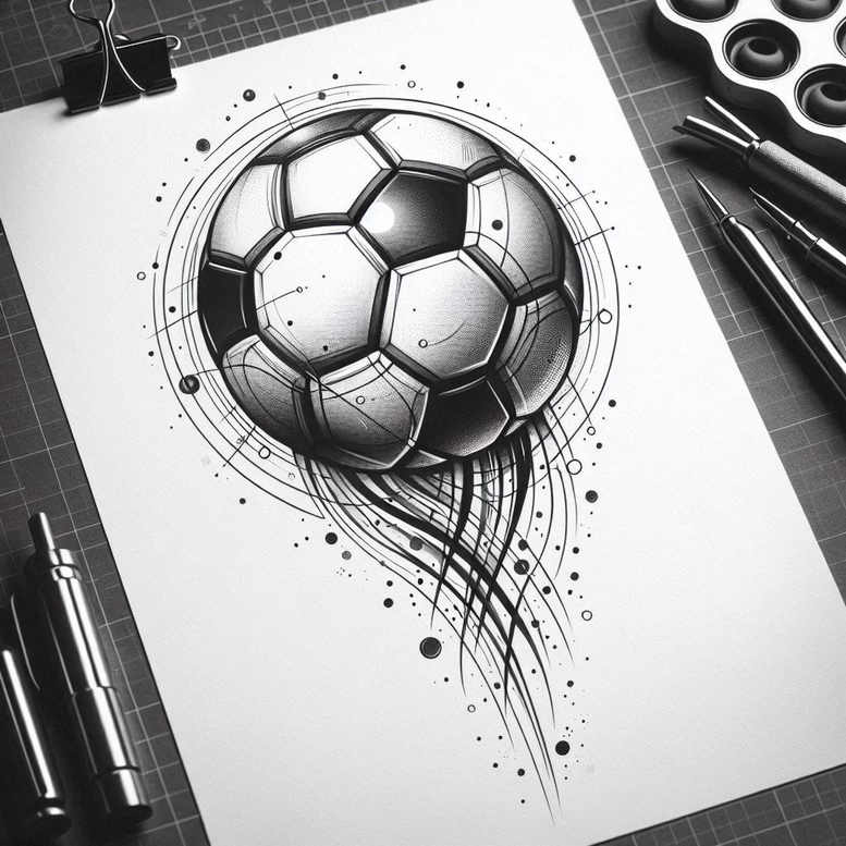 swimming – tattoo design ideas free ai generated – realism-hyper-detail – for-calf – Gallery: sport-inkby-ai