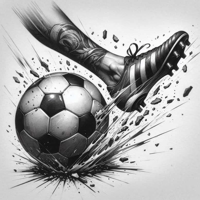 sport tattoo design ideas subtle shape competitive vibe for upper chest