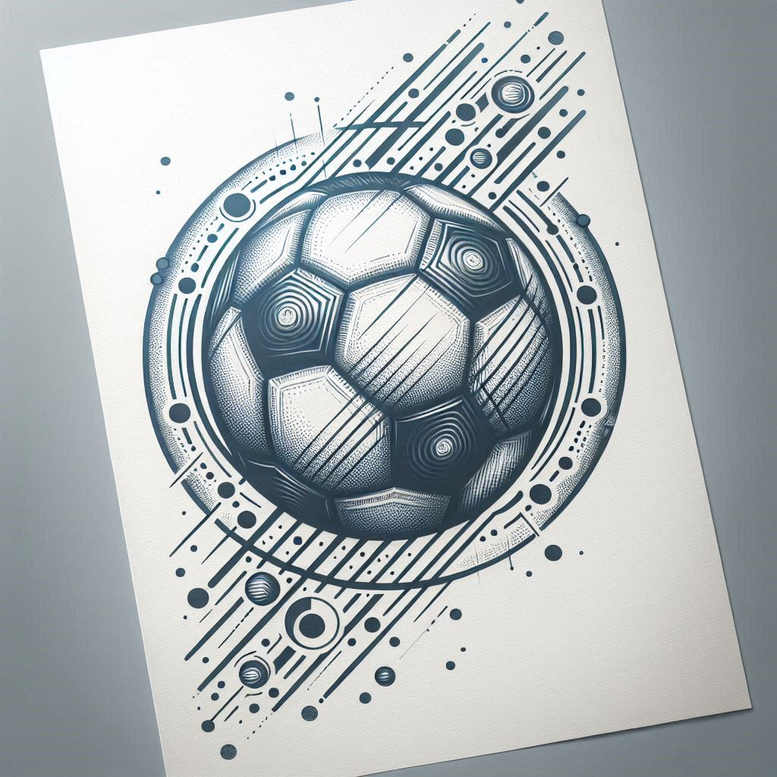 sport tattoo design ideas fine line dynamic form courage and power
