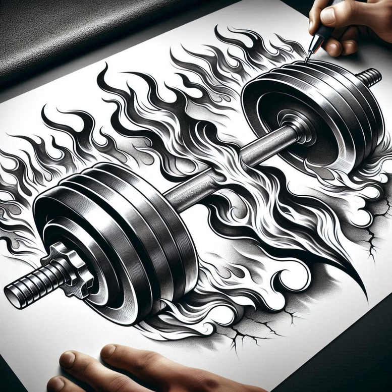 sport tattoo design ideas no background motion embodying strength