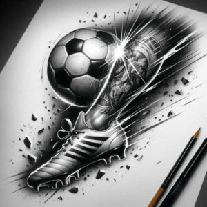 sport tattoo design ideas discreet movement pulse shows strength