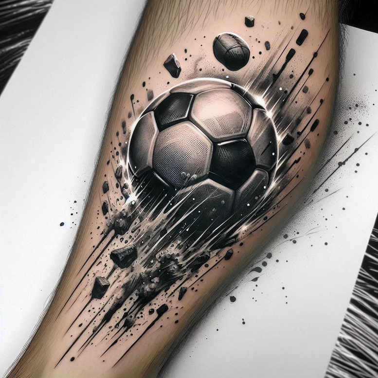 sport tattoo design ideas tiny motif movement pulse stands for strength
