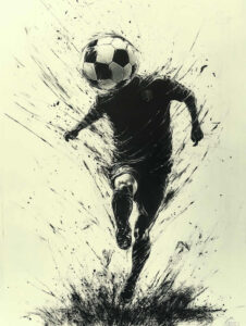 sport tattoo design ideas no excess muscle focus for knee