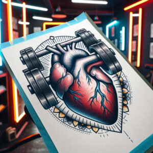 sport tattoo design ideas monochrome power for outer arm