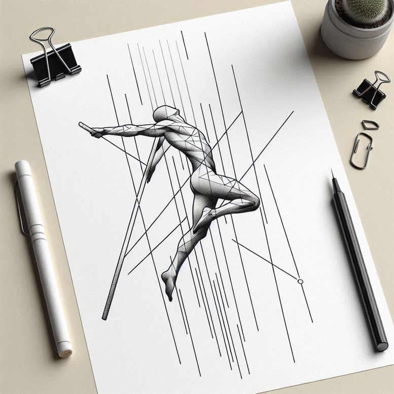 sport tattoo design ideas single color speed lines for collarbone
