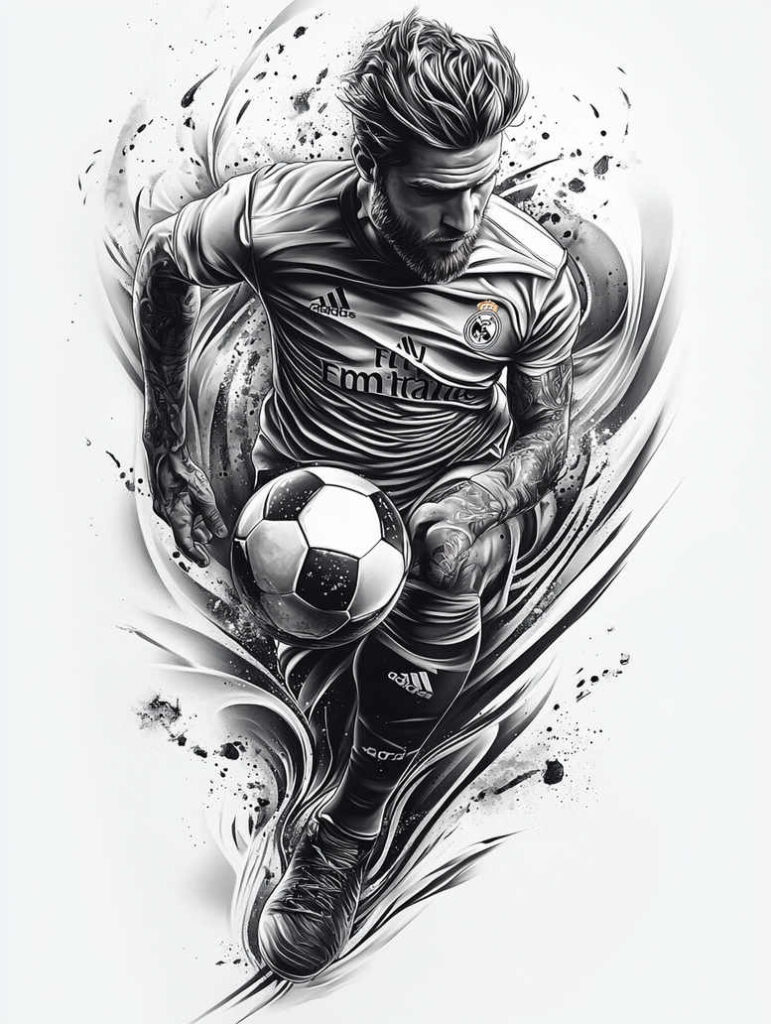 sport tattoo design ideas miniature team spirit stands for strength