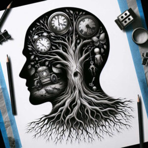 fantastic-detail-figure-tattoo – tattoo design ideas free ai generated – agony – for-neck – Gallery: surrealistic-characters-inkby-ai