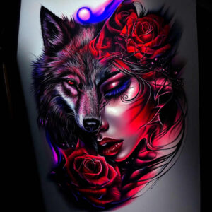 moving-figure-tattoo – tattoo design ideas free ai generated – invisible-entity – for-collarbone – Gallery: surrealistic-characters-inkby-ai
