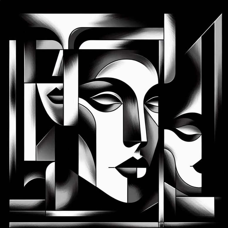surrealistic-characters tattoo design ideas minimalist mental entity for shin