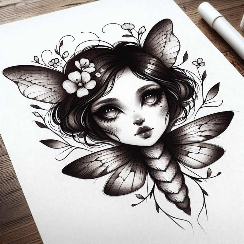 transformation-motif-figure-tattoo – tattoo design ideas free ai generated – chained – for-shoulder – Gallery: surrealistic-characters-inkby-ai