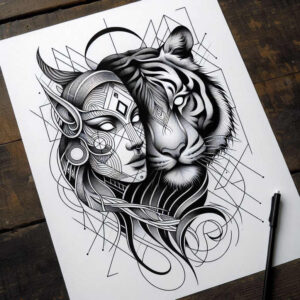 for-women – tattoo design ideas free ai generated – realism-photographic-quality – for-elbow – Gallery: tigers-inkby-ai