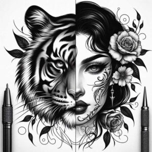 tigers tattoo design ideas Realism visual accuracy apex predator for side torso