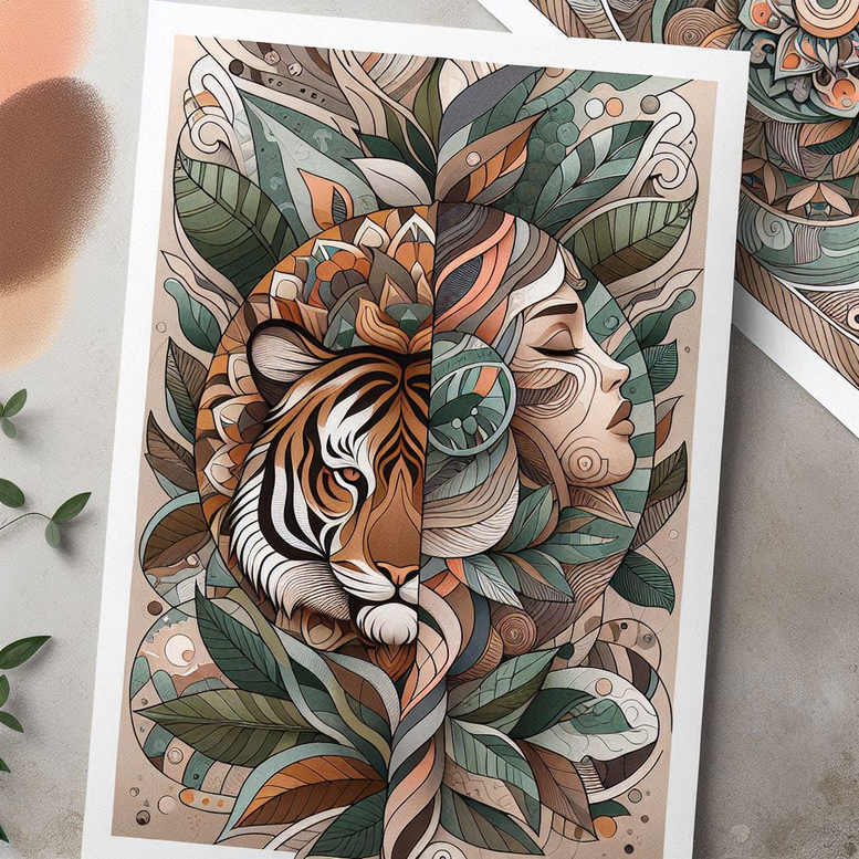 tigers tattoo design ideas Surrealism psychological depth claw force shows resilience