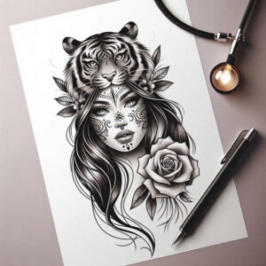tigers tattoo design ideas realistic feline movement perseverance and power