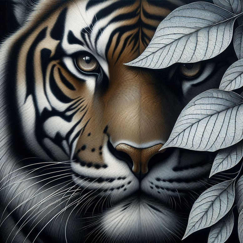 tigers tattoo design ideas Surrealism blurred boundaries jungle roar stands for resilience