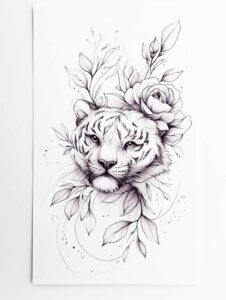 tigers tattoo design ideas layered inks orange fury for lower arm