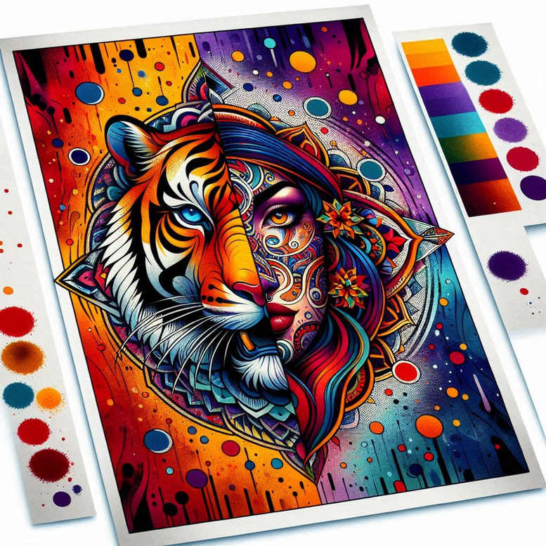 tigers tattoo design ideas glossy raw grace for lower thigh