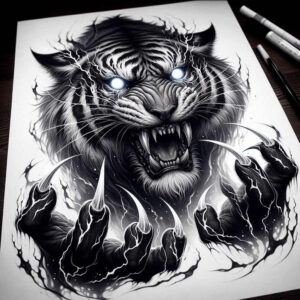 tigers tattoo design ideas Realism lifelike eyes sharp eyes for inner arm
