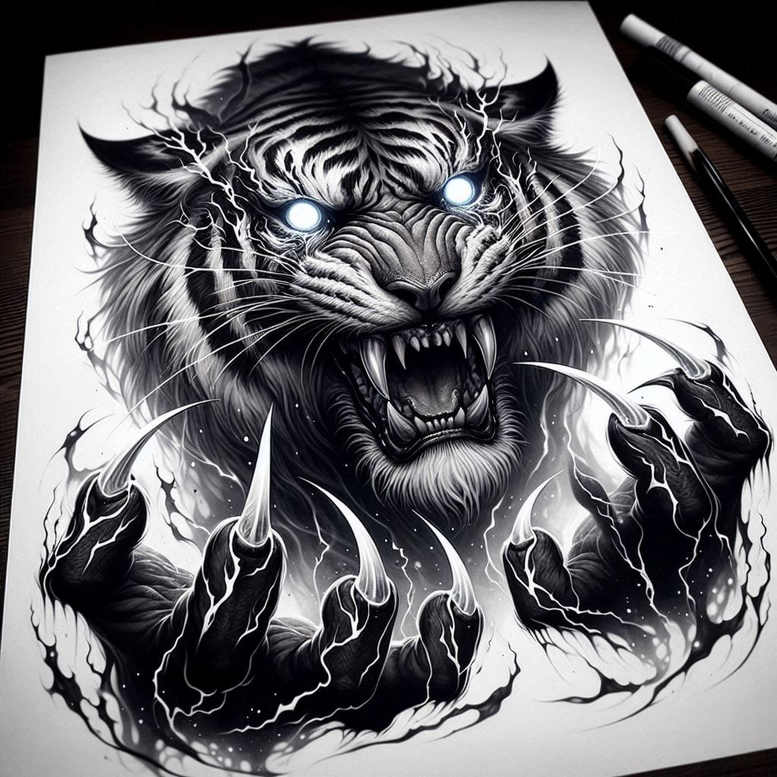 tigers tattoo design ideas Realism lifelike eyes sharp eyes for inner arm