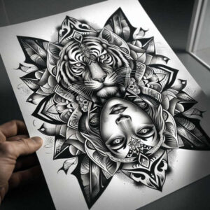 tigers tattoo design ideas Realism realistic dimension tiger force for foot