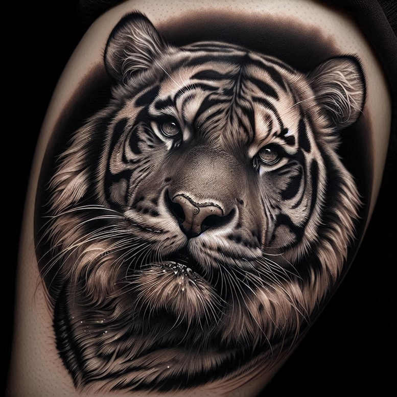tigers tattoo design ideas Surrealism enigmatic wild pattern meaning perseverance