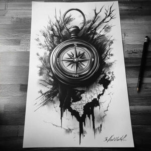 relaxation-neotraditional-rich-shading-for-back – tattoo design ideas free ai generated – Gallery: travels-inkby-ai